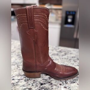 Lucchese Chestnut Heeled Boots